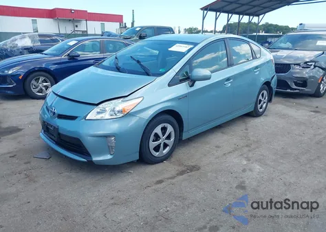2013 Toyota Prius Three из США, поврежденный, VIN JTDKN3DU3D1728341